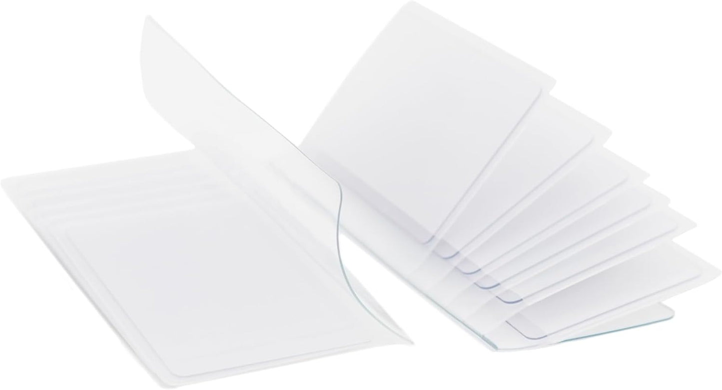 AG Wallets Set of 2 Premium Clear Wallet Inserts - Durable Vinyl Card & Photo Holders, Multiple Styles for V1258-DP02-B-1974