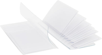 AG Wallets Set of 2 Premium Clear Wallet Inserts - Durable Vinyl Card & Photo Holders, Multiple Styles for V1258-DP02-B-1974