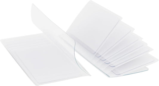 AG Wallets Set of 2 Premium Clear Wallet Inserts - Durable Vinyl Card & Photo Holders, Multiple Styles for V1258-DP02-B-1974