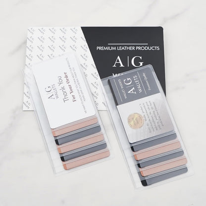AG Wallets Set of 2 Premium Clear Wallet Inserts - Durable Vinyl Card & Photo Holders, Multiple Styles for V1258-DP02-B-1974