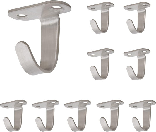 Stainless Steel Screw Mounted Ceiling Hooks, Under-Shelf Towel/Robe Clothes Hook Heavy Duty Coat Hanger for V1258-DP02-B-1978