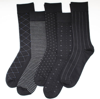 Mens Fun Dress Socks, Pattern Funny Casual Socks Pack, Colorful Striped Cotton Novelty Socks Size 10-13 V1258-DP02-B-1982