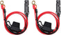 [2 PACK] 2FT Motorcycle Battery Charger Cord, Sae to O Ring Terminal Quick Disconnect Assembly Extension V1258-DP02-B-1985