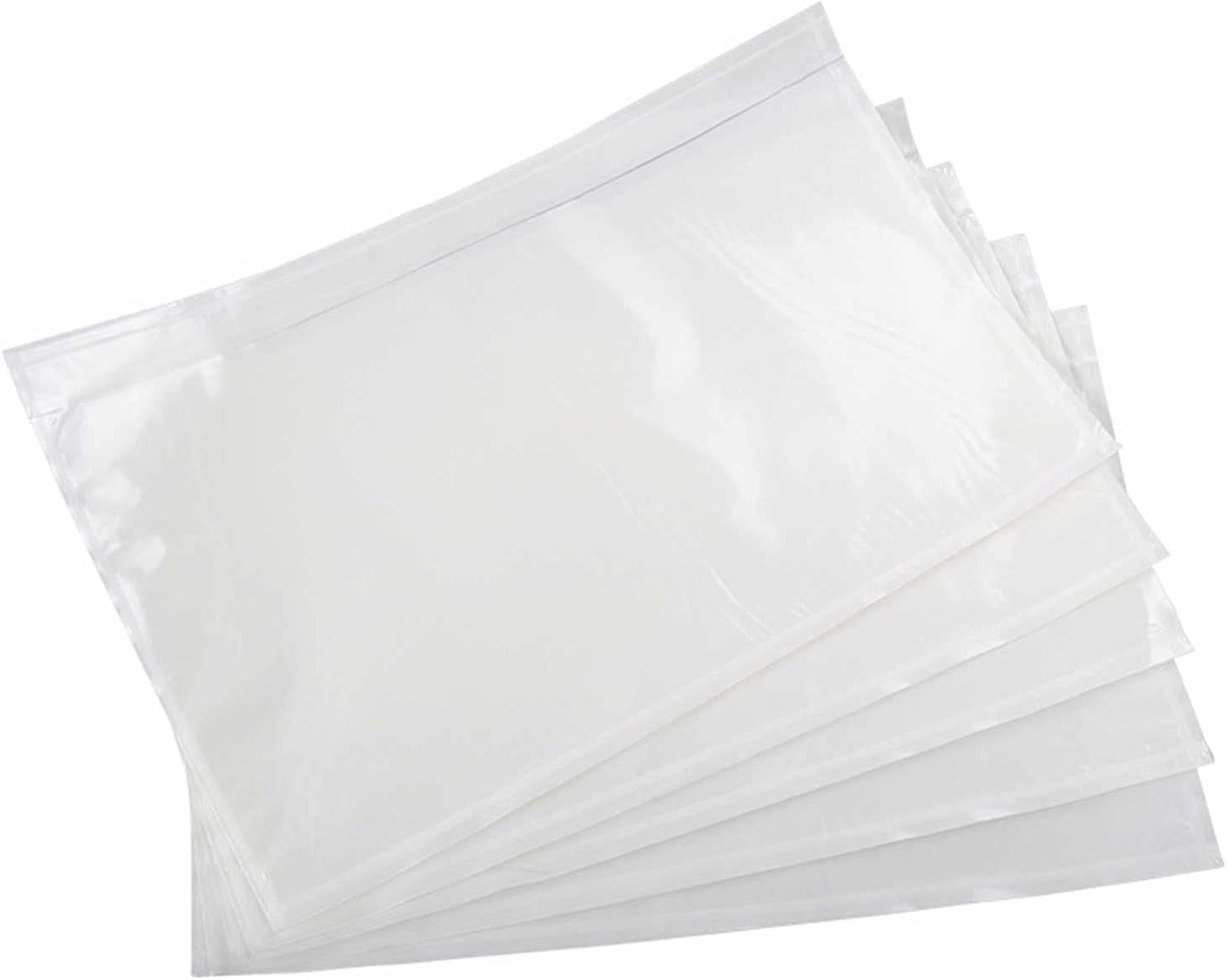 7.5" x 5.5" Packing List Pouches, 100 Pack Shipping Label Envelopes Clear Adhesive Top Loading Packing List V1258-DP02-B-1991