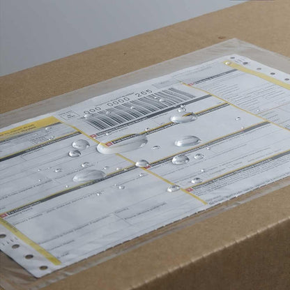 7.5" x 5.5" Packing List Pouches, 100 Pack Shipping Label Envelopes Clear Adhesive Top Loading Packing List V1258-DP02-B-1991