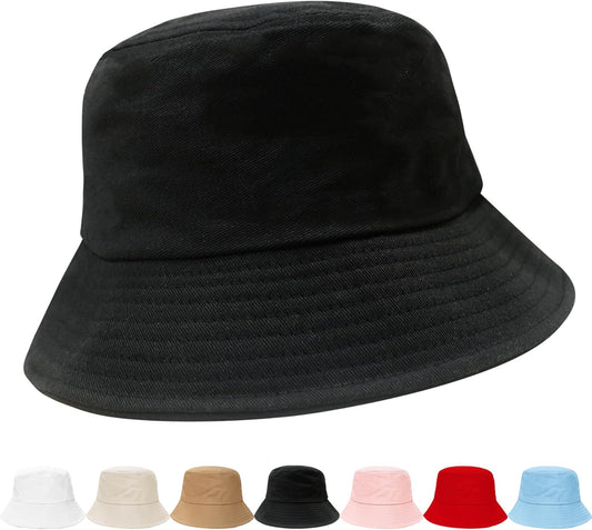 Bucket Hats fot Men Women Packable Foldable Sun Hats for Women Beach Travel Cap V1258-DP02-B-2000