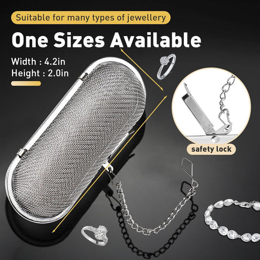 Ultrasonic Cleaner Basket, Stainless Steel Basket for Ultrasonic Jewelry Cleaner, Jewelry Steam Cleaner V1258-DP02-B-2024