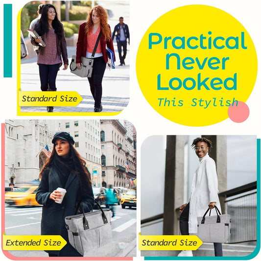 Cute&Classy Roomy Insulated Lunch Bags for Women - Stylish & Functional Large Tote Adult Lunch Box for V1258-DP02-B-2029