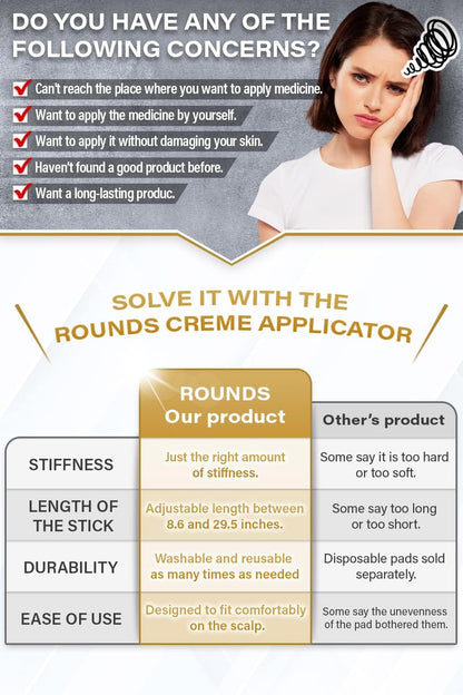Cream Applicator for Back Telescopic Stick for Lotion Ointment Body Oil Medicine feet V1258-DP02-B-2046
