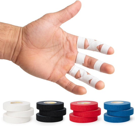 Jiu Jitsu Tape - Strong Athletic Finger Tape, 1/2" x 30' - Protect Fingers and Toes in MMA, Judo, Wrestling, V1258-DP02-B-2052