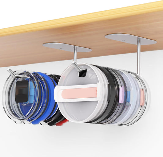 2 Pack Tumbler Lid Organizer, Space Saving Cup Lid Organizer for Yeti/Stanley/Simple Modern Tumbler Lids, V1258-DP02-B-2078