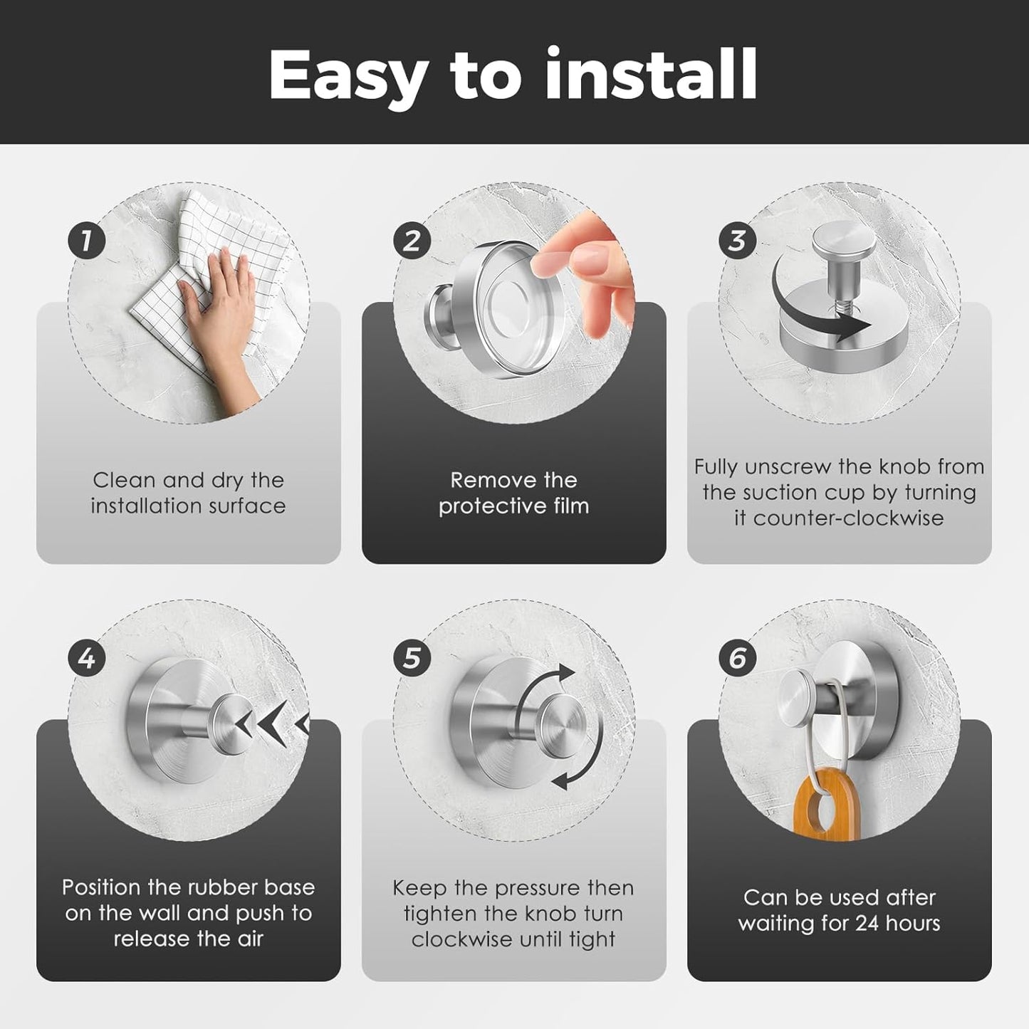 Shower Hooks for Inside Shower,Suction Cup Hooks for Glass Window,Removable Towel Hooks for Bathrooms,2 V1258-DP02-B-2080