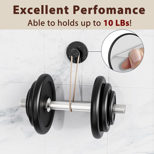 Multifunctional Towel Hooks for Bathroom Wall - Extra Sticky Stainless, Holds up to 12LB, Coat Hooks Wall V1258-DP02-B-2083