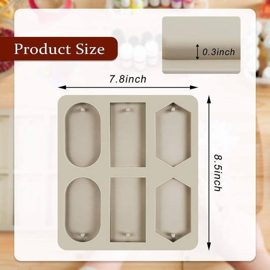 2 Pcs Silicone Wax Melt Molds Silicone Resin Keychain and Wax Sachets Epoxy Casting Jewelry Making Molds with V1258-DP02-B-211