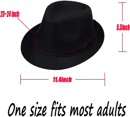 1920s Men Fedora Hat Cap for Men,Manhattan Hat for 1920s Mens Gatsby Costume Accessories V1258-DP02-B-2120
