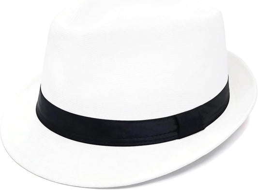 1920s Men Fedora Hat Cap for Men,Manhattan Hat for 1920s Mens Gatsby Costume Accessories V1258-DP02-B-2121