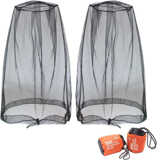 Mosquito Head Net Mesh, Face Neck Fly Netting Hood from Bugs Gnats Noseeums Screen Net for Any Outdoor Lover- V1258-DP02-B-2122