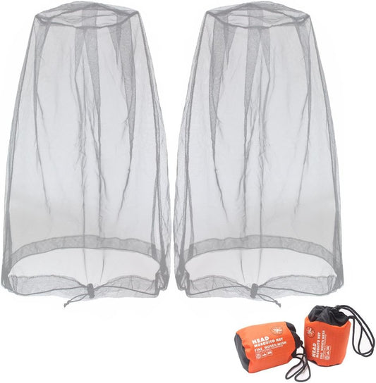 Mosquito Head Net Mesh, Face Neck Fly Netting Hood from Bugs Gnats Noseeums Screen Net for Any Outdoor Lover- V1258-DP02-B-2123