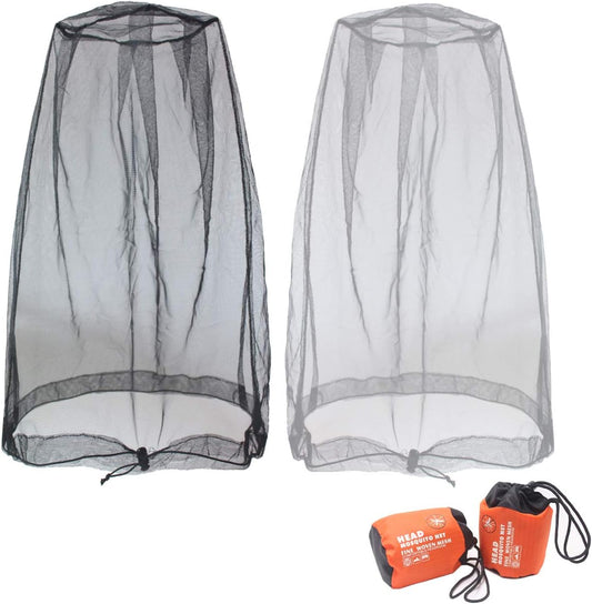 Mosquito Head Net Mesh, Face Neck Fly Netting Hood from Bugs Gnats Noseeums Screen Net for Any Outdoor Lover- V1258-DP02-B-2124