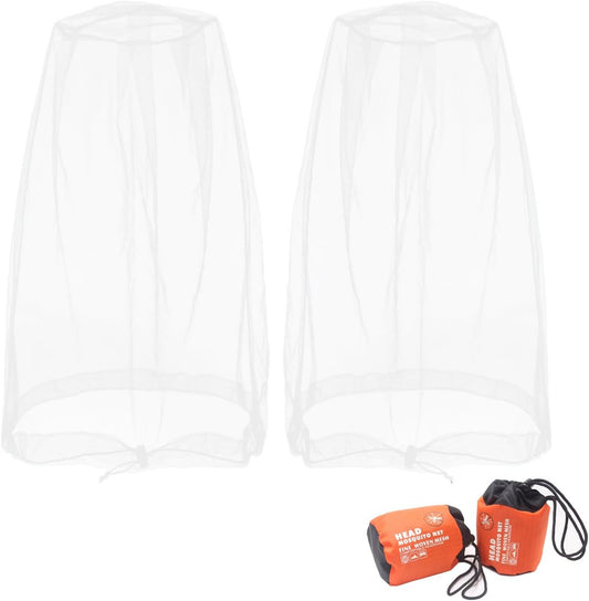 Mosquito Head Net, Face Neck Fly Netting Hood from Bugs Gnats Noseeums Screen for Any Outdoor Lover - with V1258-DP02-B-2128