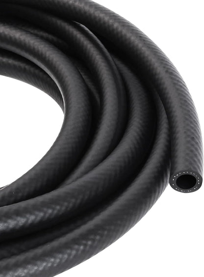 1/2 Inch ID NBR Rubber Hose, 10 Feet Fuel Hose Line Transfer Hose for Small Engine Black V1258-DP02-B-2130