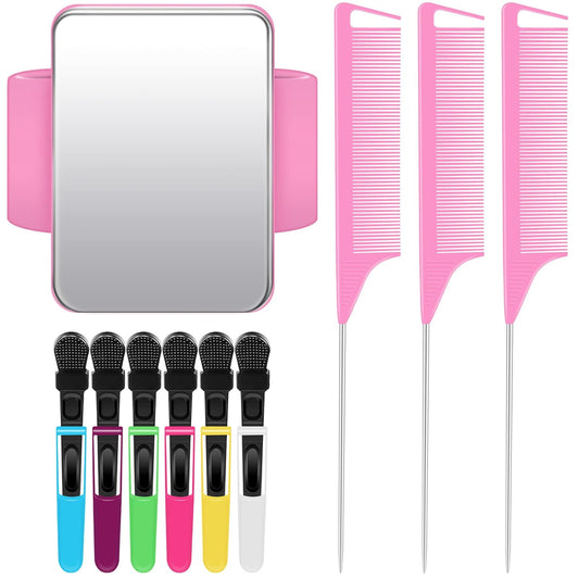 10 Pcs Hair Styling Tools Set Magnetic Gel & Silicone Wristband for Stylists and Braiders, Wrist Strap, 3 Rat V1258-DP02-B-214