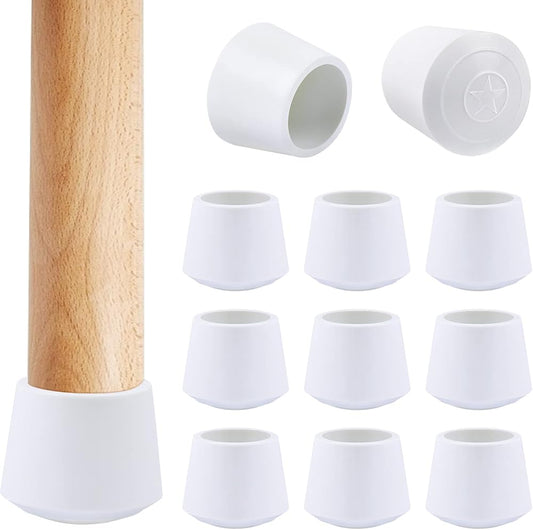 Chair Leg Caps, 1 Inch Non Slip Rubber Chair Leg Floor Protectors for Sofa Bar Stool Garden Furniture, 16 V1258-DP02-B-2168