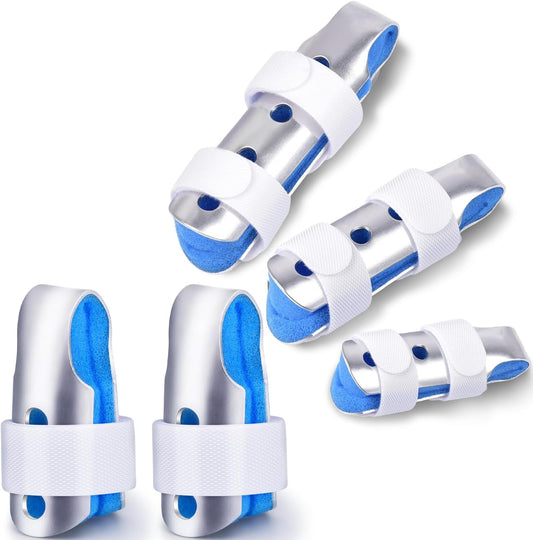 Finger Splint, 5PCS Finger Support Brace Finger Stabilizer for Broken Fingers Straightening Arthritis Knuckle V1258-DP02-B-2176