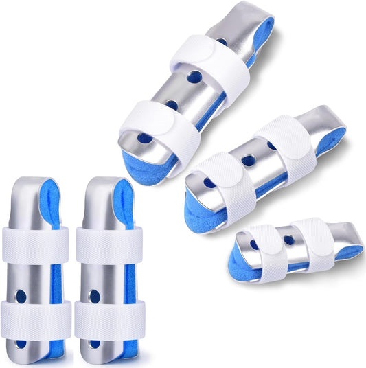 Finger Splint, 5PCS Finger Support Brace Finger Stabilizer for Broken Fingers Straightening Arthritis Knuckle V1258-DP02-B-2177