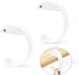 2PCS C Shape Purse Hook for Table, Headphone Hanger, Aluminum Alloy Desk Heavy Duty Handbag Hook for V1258-DP02-B-2235
