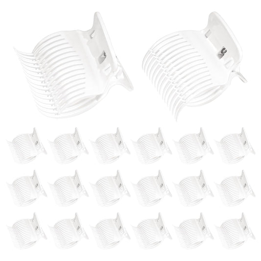 20 Pcs Hot Roller Clips for Hair, Curler Claw Clip for Women Hair Section Styling (White, 2inch) V1258-DP02-B-2247