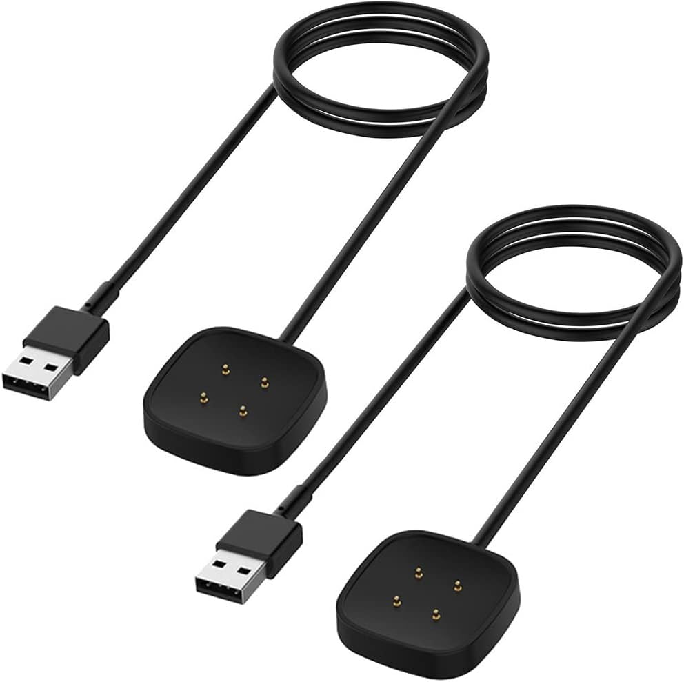 Charger for Fitbit Versa 4/Versa 3/Sense 2/Sense, Replacement Charging Cable Cord Magnetic Dock Stand for V1258-DP02-B-2270