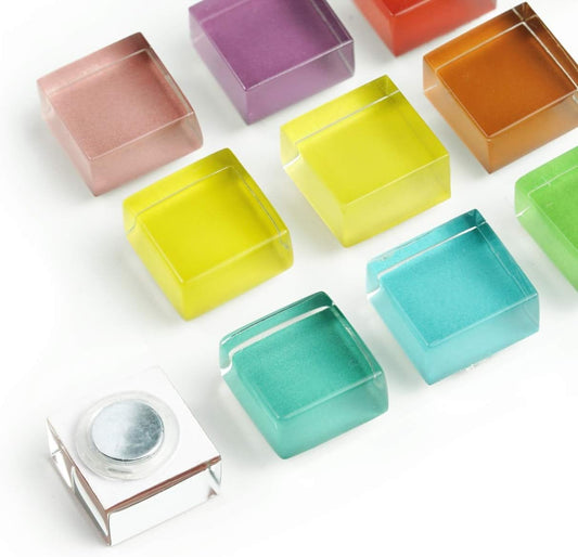 48 Pack Glass Refrigerator Magnets for Fridge Cute Magnets Color Decorative Magnets for Office Locker Magnets V1258-DP02-B-23