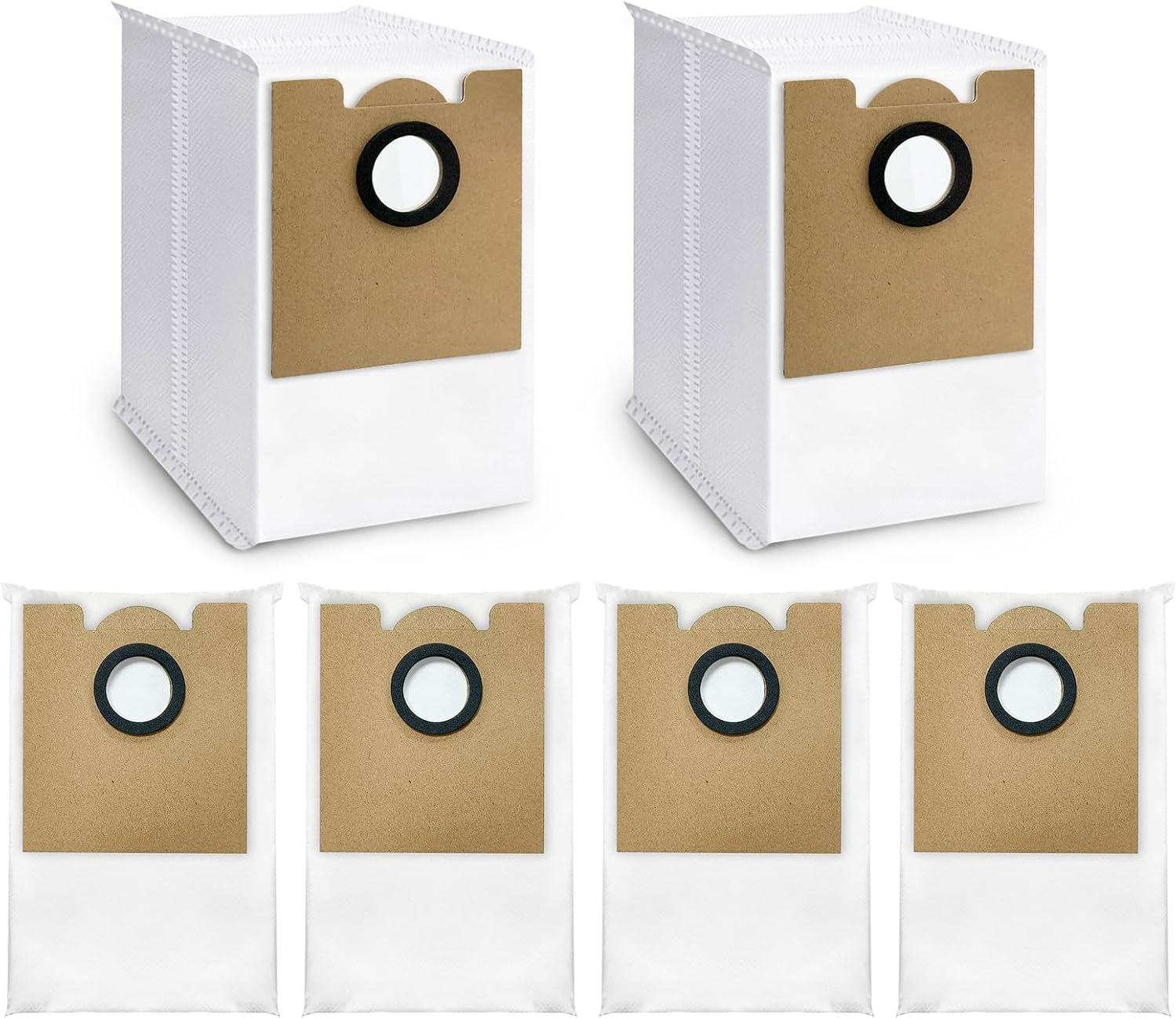 6 Pack Replacement Dust Bags for Lefant M2 Pro, M2S Pro,M2 Plus Robot Vacuum Cleaner, HEPA Filter Compatible V1258-DP02-B-2315