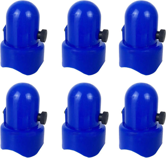 Large Trampoline Enclosure Pole Caps with Screw-in Bolts, Only Fit for Pole 1.5 Inch Diameter, 6 Piece, V1258-DP02-B-2319