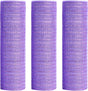 Purple Deco Mesh, Easter Ribbons with Metallic Foil, Poly Mesh Ribbon for Spring Wreath Making, Easter Day V1258-DP02-B-2324