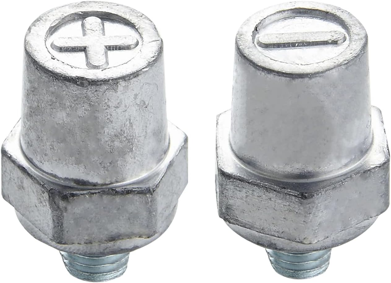 3/8"-16 Thread Male Lead Side Post Battery Terminal Charging Posts, Standard Side Post 3/8" Battery Post V1258-DP02-B-2332