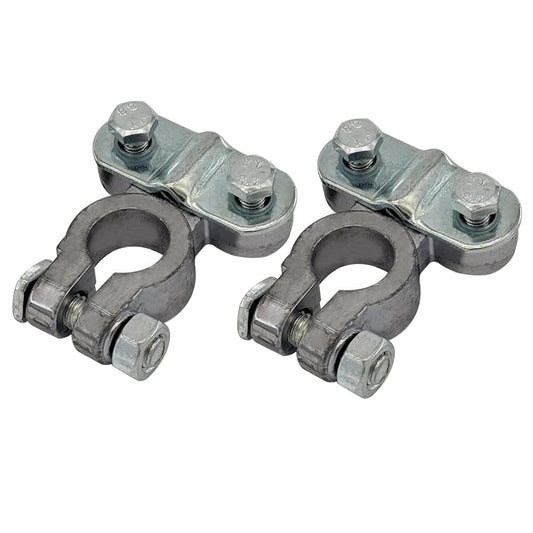 Heavy Duty Lead Alloy Military Spec Battery Terminal Ends, Top Post Battery Terminals Clamp Set for Marine V1258-DP02-B-2336