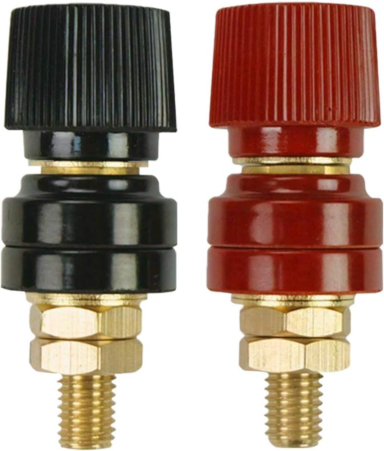 M10 Remote Battery Terminals, 3/8" 250A 12V Battery Jump Post Remote Terminal Jumper Post for Battery V1258-DP02-B-2344