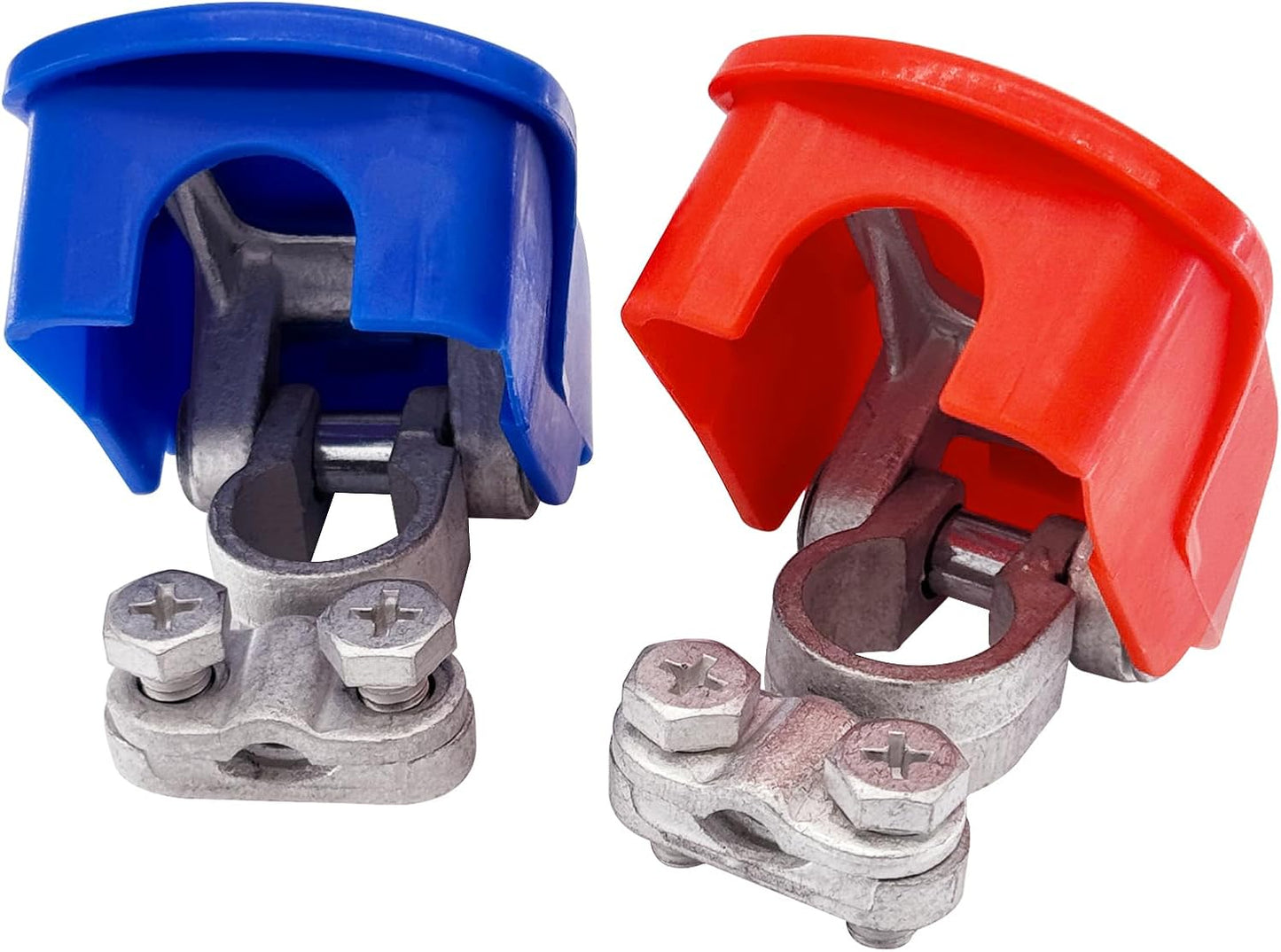 Brass Heavy Duty Quick Release Top Post Battery Terminal Connectors, Quick Disconnect Battery Cable Ends with V1258-DP02-B-2351