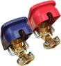 Quick Release Brass Battery Terminal Clamps, Quick Disconnect Battery Terminals with Red and Blue Cover for V1258-DP02-B-2362