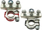 Battery Terminal Ends Connectors Clamps, Tinned Copper Battery Terminal Protector with 3 Mounting Studs for V1258-DP02-B-2380