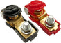 Brass Battery Terminals Connectors Clamps with Plastic Cover and M8 Nut, Battery Terminal Ends Protector Set V1258-DP02-B-2383