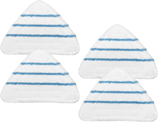 4 Pack Reusable Mop Pads Compatible with True & Tidy STM-500, STM-700 Steam Mops, Refills for Turonic ST3 V1258-DP02-B-2384