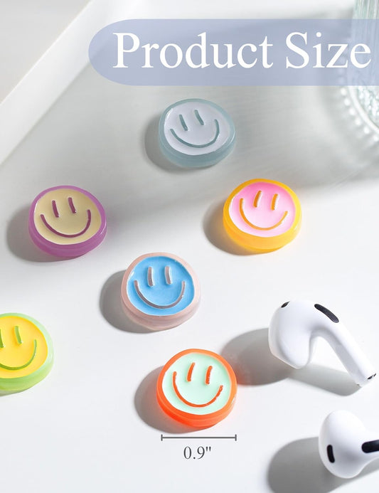 12Pcs Fridge Magnets Cute Refrigerator Magnets, Colorful Magnets for Whiteboard Cabinet Locker, Resin Smile V1258-DP02-B-24
