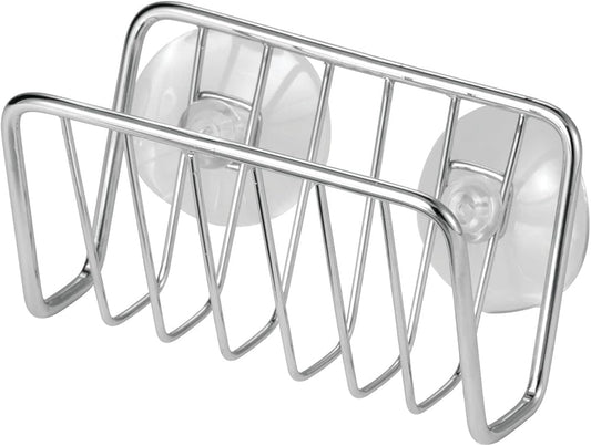Metal Sponge Holder for Kitchen Sink with Suction Cups - Small Holder for Sponges in the Kitchen or Soap V1258-DP02-B-2448