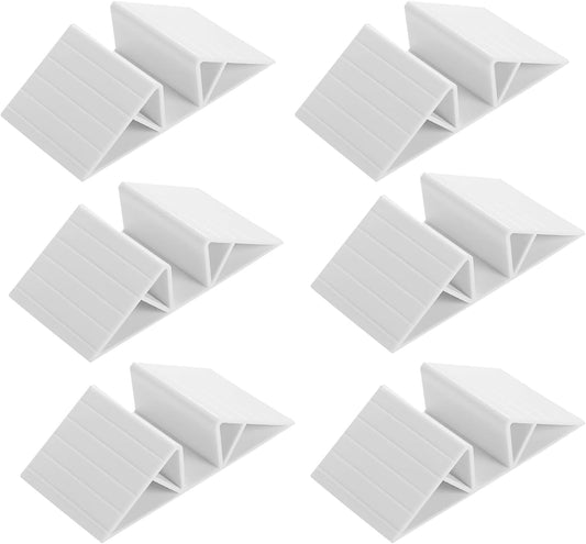 6 PCS White Plastic Triangle Support Feet for Pet and Baby Gates, Fences - Reinforcement Fittings for V1258-DP02-B-2465
