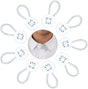 9PCS Collar Extenders for Mens Shirts, Button Extender for Dress Shirts Neck Extender Soft Elastic Collar V1258-DP02-B-2503