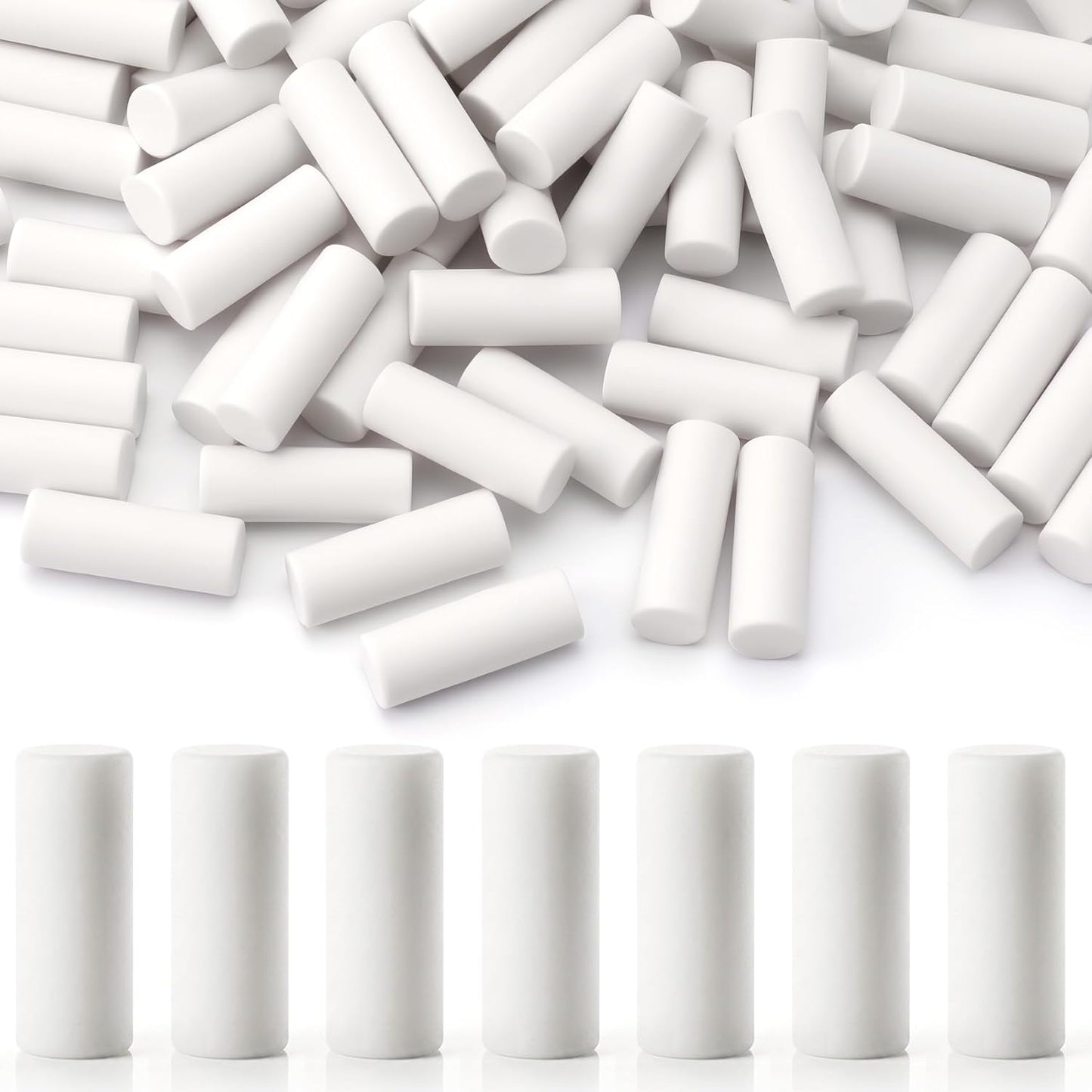 50pcs Mechanical Pencil Eraser Refills, Universal Twist Erase Eraser Refills Traceless Replacement, Pen V1258-DP02-B-2514