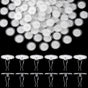 100 Pack Self-Adhesive Ceiling Hooks for Hanging, No-Drill Damage-Free Ceiling Hooks, Small Clear Sticky V1258-DP02-B-2526